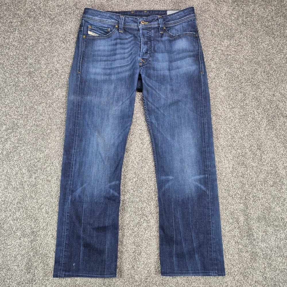 Diesel Viker Jeans Mens 31x26 Blue Regular Straight Leg Stretch Denim